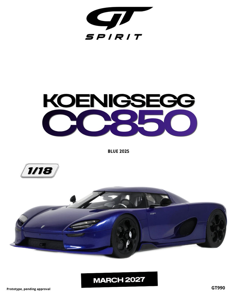 Load image into Gallery viewer, KOENIGSEGG CC850 BLUE 2025 GT SPIRIT 1:18
