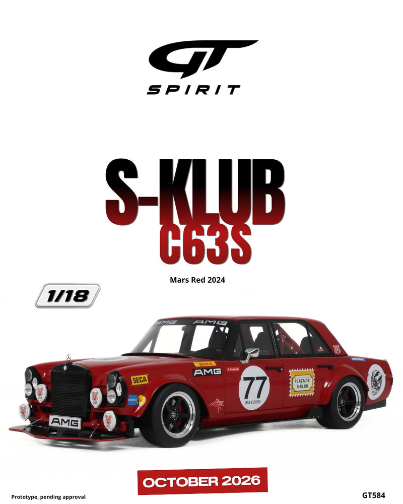 Chargez l'image dans la visionneuse de la galerie, MERCEDES-BENZ S-KLUB C63S ROUGE 2024 GT SPIRIT 1:18
