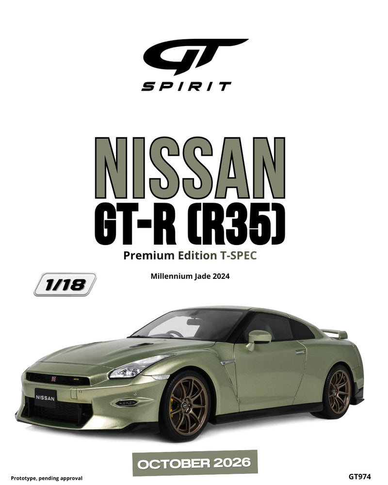 Load image into Gallery viewer, NISSAN GT-R (R35) PREMIUM EDITION T-SPEC MILLENNIUM JADE 2024 GT SPIRIT 1:18
