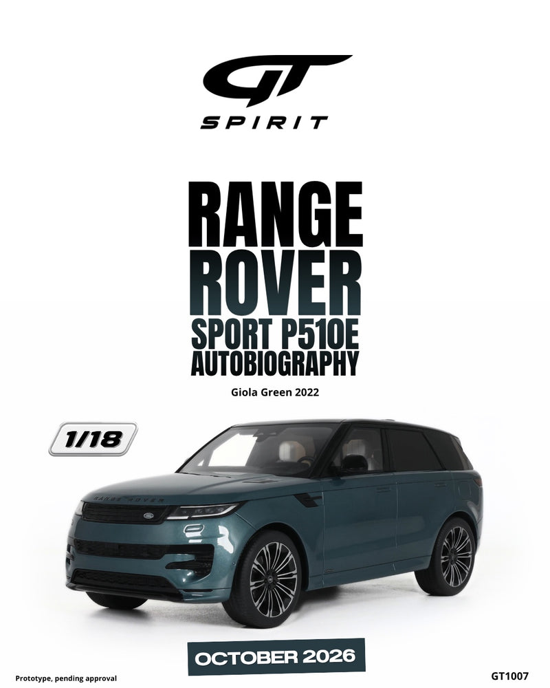 Laad de afbeelding in de Gallery-viewer, RANGE ROVER SPORT P510E AUTOBIOGRAPHY GIOLA GROEN 2022 GT SPIRIT 1:18
