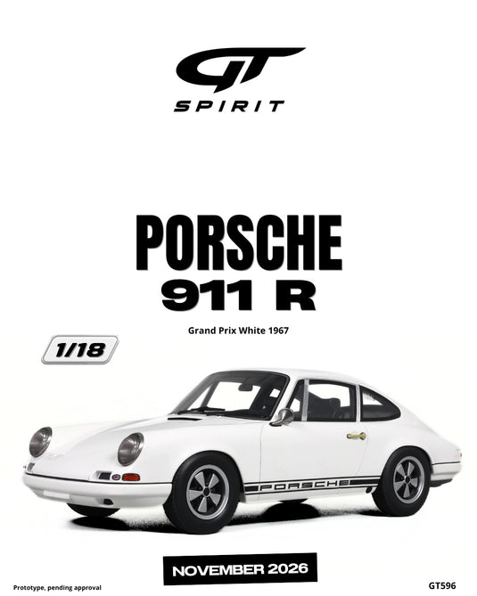 PORSCHE 911 R GRAND PRIX WIT 1967 GT SPIRIT 1:18