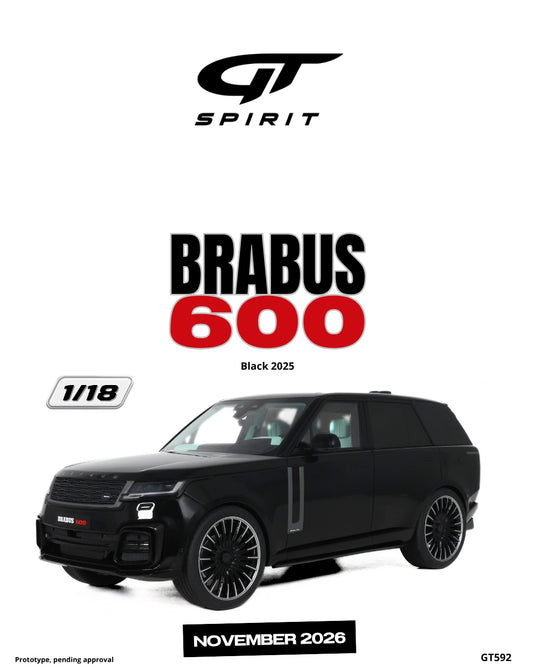 BRABUS 600 ZWART 2025 GT SPIRIT 1:18