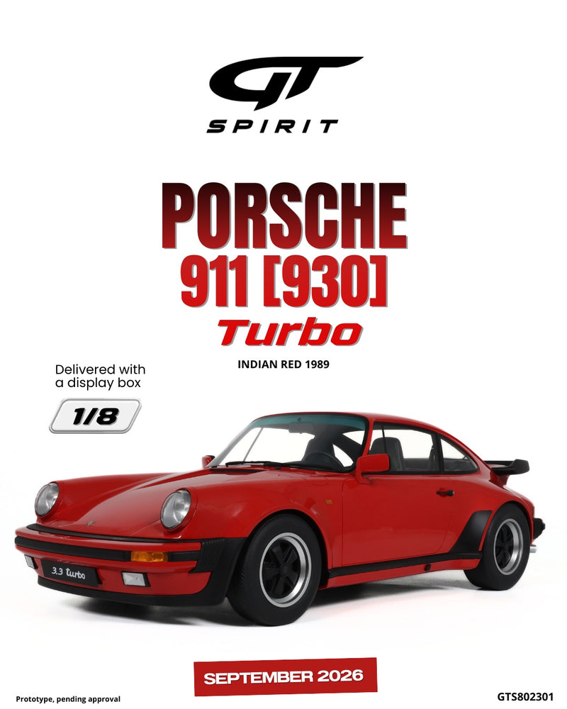 Chargez l'image dans la visionneuse de la galerie, PORSCHE 911 [930] TURBO 3.3 INDIAN ROUGE 1989 GT SPIRIT 1:8
