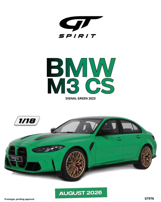 BMW M3 CS SIGNAL VERT 2023 GT SPIRIT 1:18