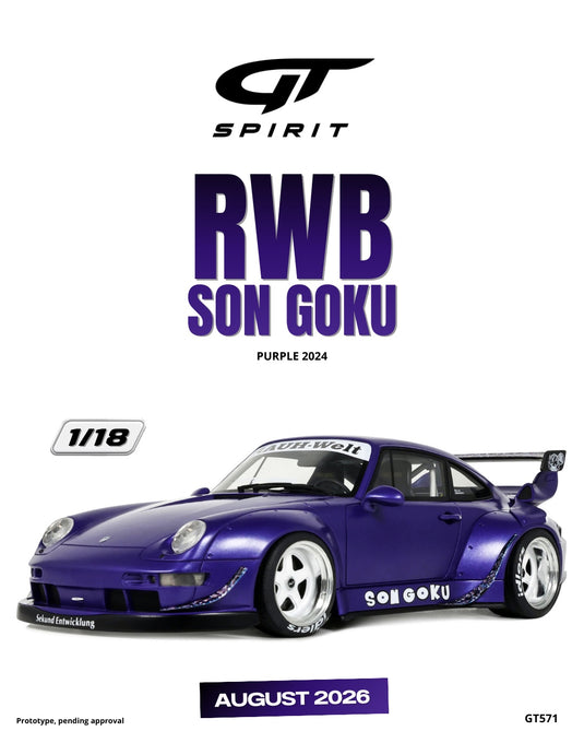 PORSCHE RWB SON GOKU PURPLE 2024 GT SPIRIT 1:18