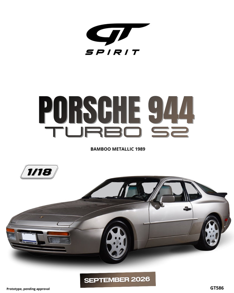 Chargez l'image dans la visionneuse de la galerie, PORSCHE 944 TURBO S2 BAMBOO MÉTALLISÉ 1989 GT SPIRIT 1:18
