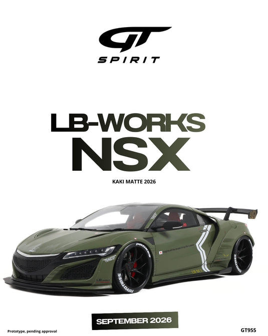 HONDA NSX LB-WORKS KAKI 2026 GT SPIRIT 1:18