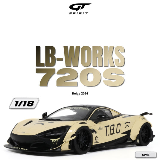 McLaren LB-WORKS 720S BEIGE 2024 GT SPIRIT 1:18
