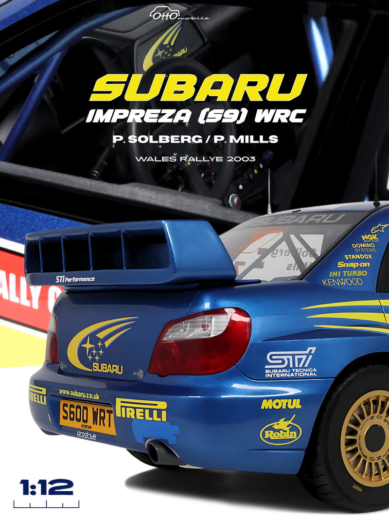 Chargez l&#39;image dans la visionneuse de la galerie, Subaru IMPREZA (S9) WRC BLEU P. SOLBERG RALLYE DU PAYS DE GALLES 2003 OTTOmobile 1:12
