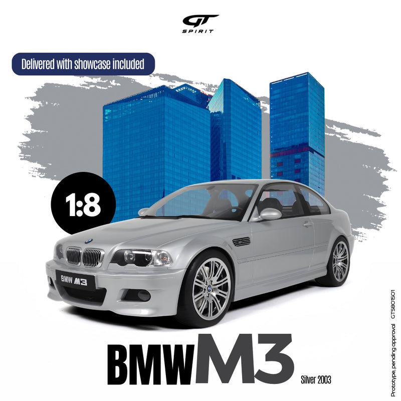 Load image into Gallery viewer, Bmw M3 E46 SILVER 2003 GT SPIRIT 1:8
