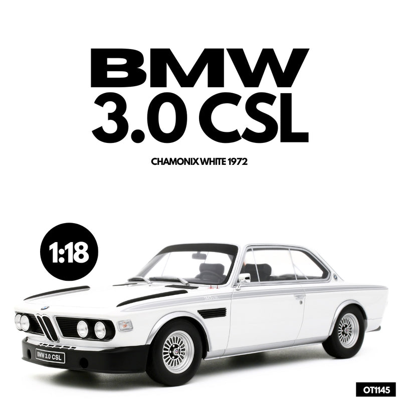 Laad de afbeelding in de Gallery-viewer, Bmw 3.0 CSL CHAMONIX WIT 1972 OTTOmobile 1:18
