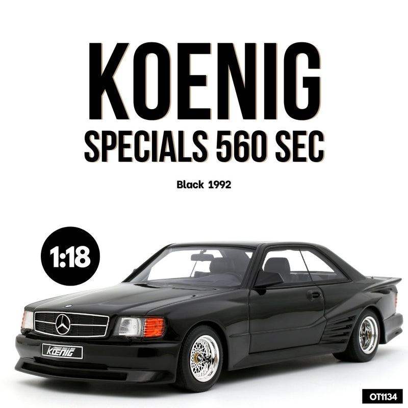 Laad de afbeelding in de Gallery-viewer, Koenig SPECIALS 560 SEC ZWART 1992 OTTOmobile 1:18
