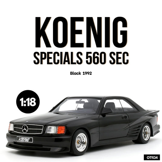 Koenig SPECIALS 560 SEC ZWART 1992 OTTOmobile 1:18
