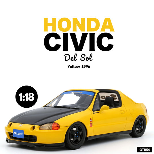 Honda CIVIC DEL SOL SPOON PHOENIX GEEL 1996 OTTOmobile 1:18