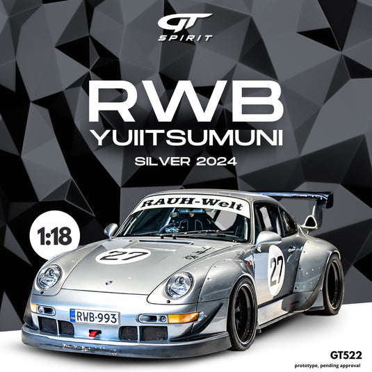 Porsche RWB YUIITSUMUNI ARGENTÉ 2024 GT SPIRIT 1:18