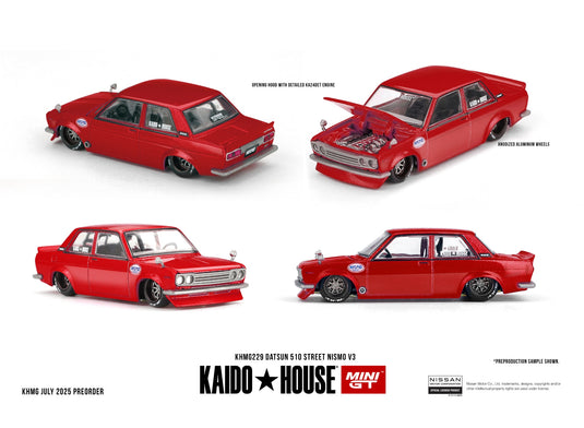 Datsun 510 KAIDO STREET NISMO V3 1969 MINI GT 1:64