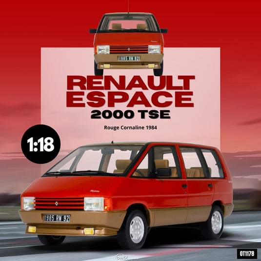 Renault ESPACE 2000 TSE RED CORNALINE 1984 OTTOmobile 1:18