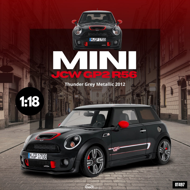 Chargez l&#39;image dans la visionneuse de la galerie, Mini COOPER JCW GP2 R56 GRIS MÉTALLISÉ 2012 OTTOmobile 1:18
