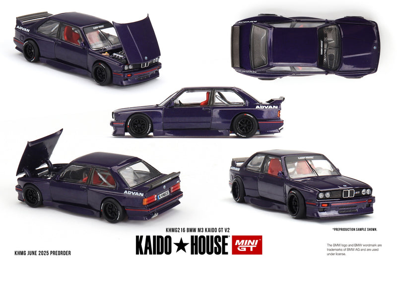 Load image into Gallery viewer, Bmw M3 (E30) KAIDO GT V2 1989 MINI GT 1:64
