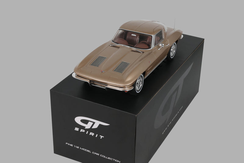 Chargez l'image dans la visionneuse de la galerie, CHEVROLET CORVETTE C2 TAN SADDLE 1963 GT SPIRIT 1:12
