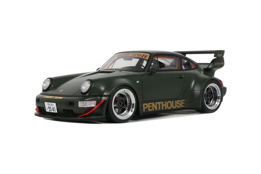 Porsche RWB PENTHOUSE GREEN 2008 GT SPIRIT 1:18