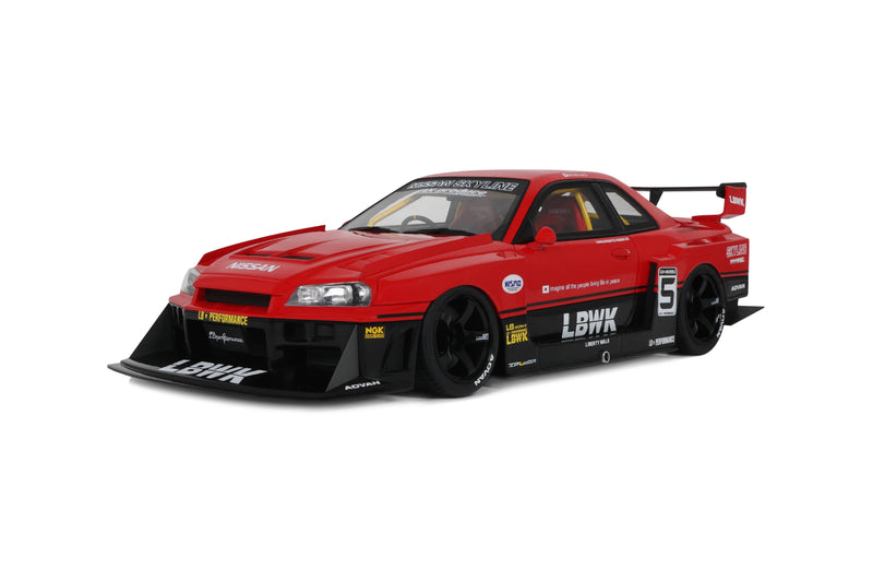 Chargez l'image dans la visionneuse de la galerie, NISSAN SKYLINE R34 GT- R LB SUPER SILHOUETTE ROUGE 2020 GT SPIRIT 1:18
