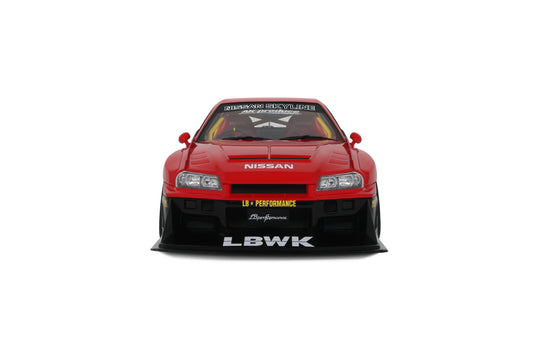 NISSAN SKYLINE R34 GT- R LB SUPER SILHOUETTE ROUGE 2020 GT SPIRIT 1:18
