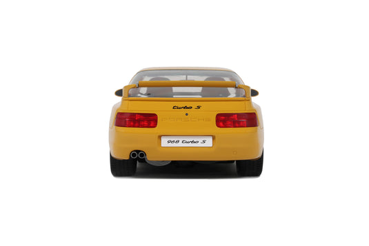 PORSCHE 968 TURBO S YELLOW 1993 GT SPIRIT 1:18