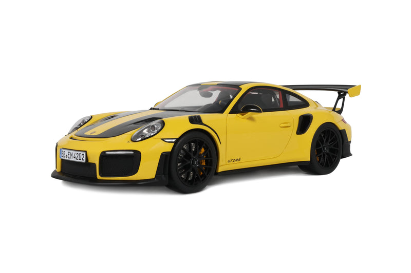 Laad de afbeelding in de Gallery-viewer, PORSCHE 911 [992.1] GTS2 RS NÜRBURGRING RONDE RECORD GEEL 2017 GT SPIRIT 1:18
