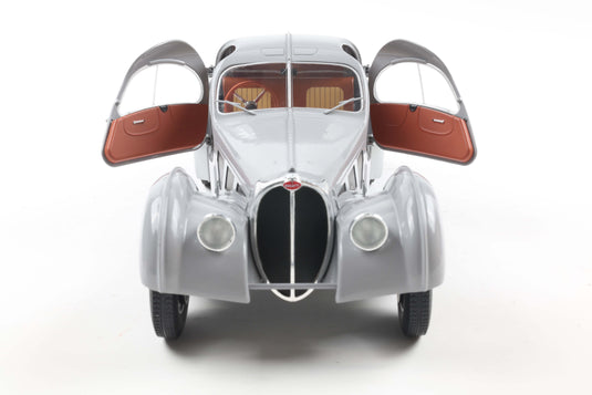 Bugatti ATLANTIC TYPE 57 SC MAT SILVER 1937 SOLIDO 1:18