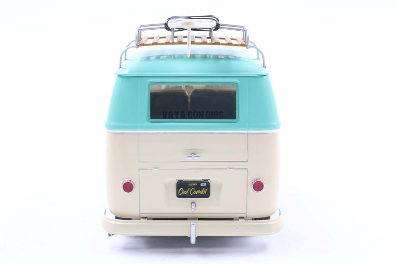 Chargez l&#39;image dans la visionneuse de la galerie, Volkswagen COOL COMBI VERT MENTHE &amp; BLANC 2024 SOLIDO 1:18
