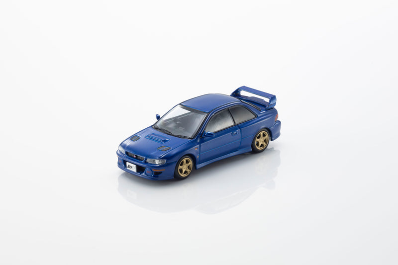 Load image into Gallery viewer, SUBARU IMPREZA WRX STI INITIAL D WITH LED 1995 + MOTN LED BASE SYSTEM BLACK 2025 KYOSHO 1:64
