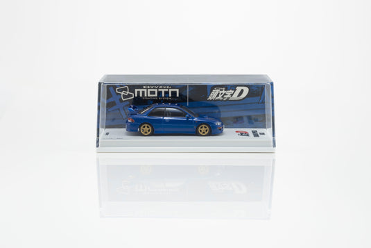 SUBARU IMPREZA WRX STI INITIAL D WITH LED 1995 + MOTN LED BASE SYSTEM BLACK 2025 KYOSHO 1:64