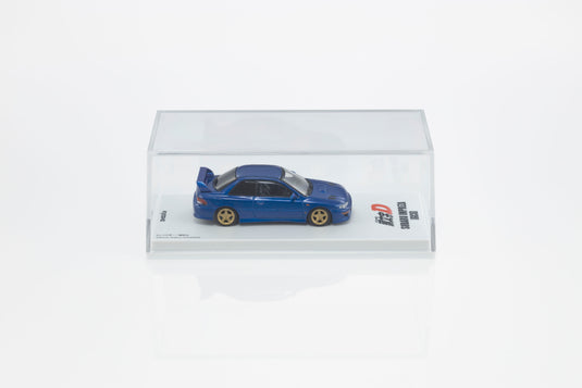 SUBARU IMPREZA WRX STI INITIAL D WITH LED 1995 + MOTN LED BASE SYSTEM BLACK 2025 KYOSHO 1:64