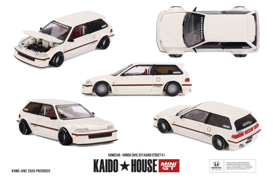 HONDA CIVIC (EF) KAIDO STREET V1 1987 MINI GT 1:64