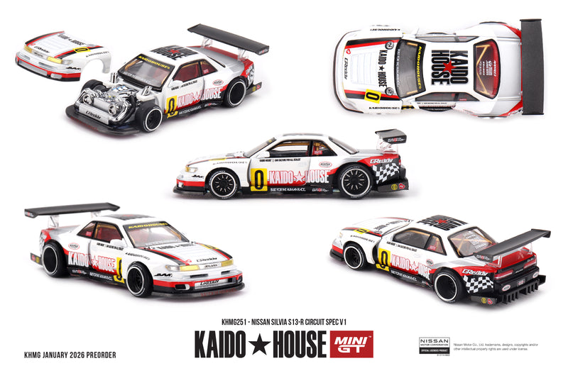 Load image into Gallery viewer, Nissan SILVIA S13-R CIRCUIT SPEC V1 1991 MINI GT 1:64
