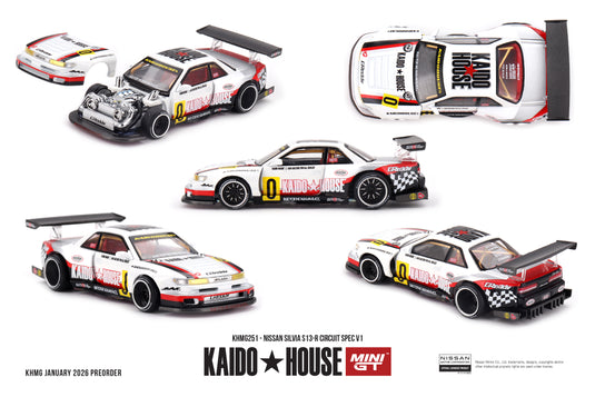 Nissan SILVIA S13-R CIRCUIT SPEC V1 1991 MINI GT 1:64