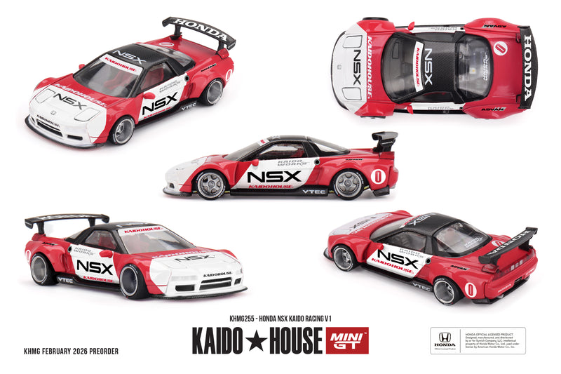 Laad de afbeelding in de Gallery-viewer, Honda NSX KAIDO RACING V1 1990 MINI GT 1:64
