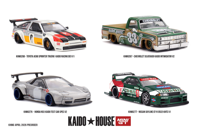 Chargez l'image dans la visionneuse de la galerie, CHEVROLET SILVERADO KAIDO INTIMIDATOR V2 1980 MINI GT 1:64
