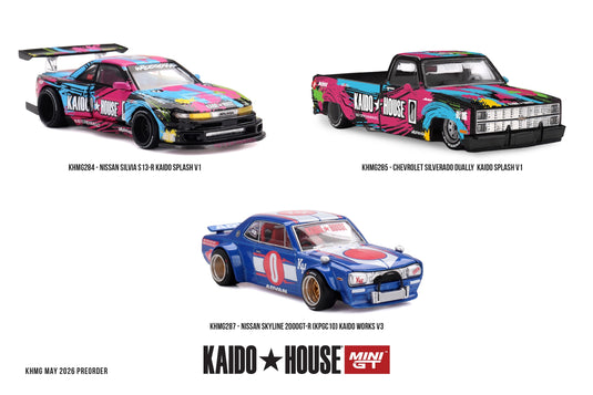CHEVROLET SILVERADO DUALLY KAIDO SPLASH V1 1980 MINI GT 1:64
