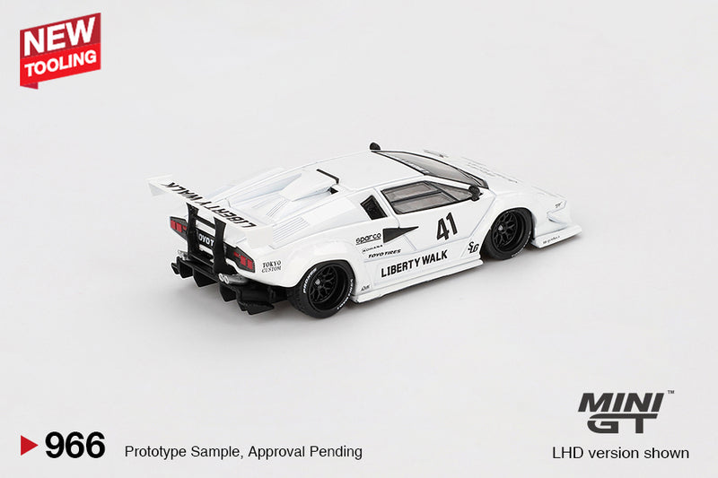 Load image into Gallery viewer, Lamborghini COUNTACH LB- WORKS WHITE TOKYO AUTO SALON 2024 (LHD) MINI GT 1:64
