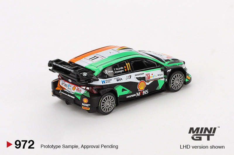 Laad de afbeelding in de Gallery-viewer, Hyundai I20 N RALLY 1 #11 RALLY KROATIË 2023 (LHD) MINI GT 1:64
