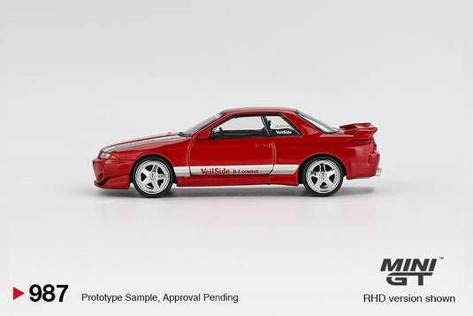 Nissan Skyline GT-R (R32) VeilSide Combat C-I Gem Red (RHD) MINI GT 1:64
