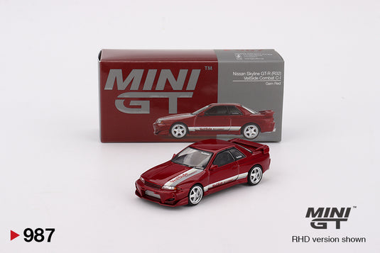 Nissan Skyline GT-R (R32) VeilSide Combat C-I Gem Rouge (RHD) MINI GT 1:64