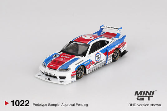 Nissan SILVIA S15 LB-SUPER SILHOUETTE GARASIDRIFT X LBWK 2025 MINI GT 1:64