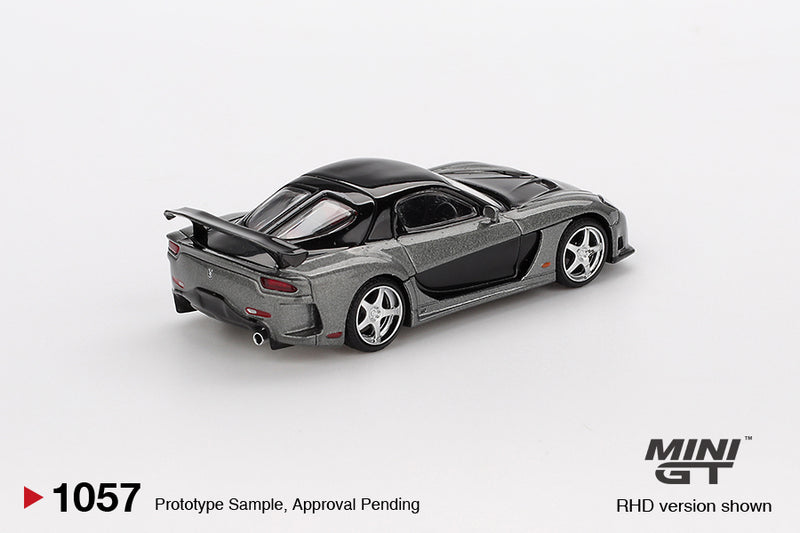 Chargez l&#39;image dans la visionneuse de la galerie, Mazda RX7 (FD3S) VEILSIDE FORTUNE GRIS 2011 (LHD) MINI GT 1:64
