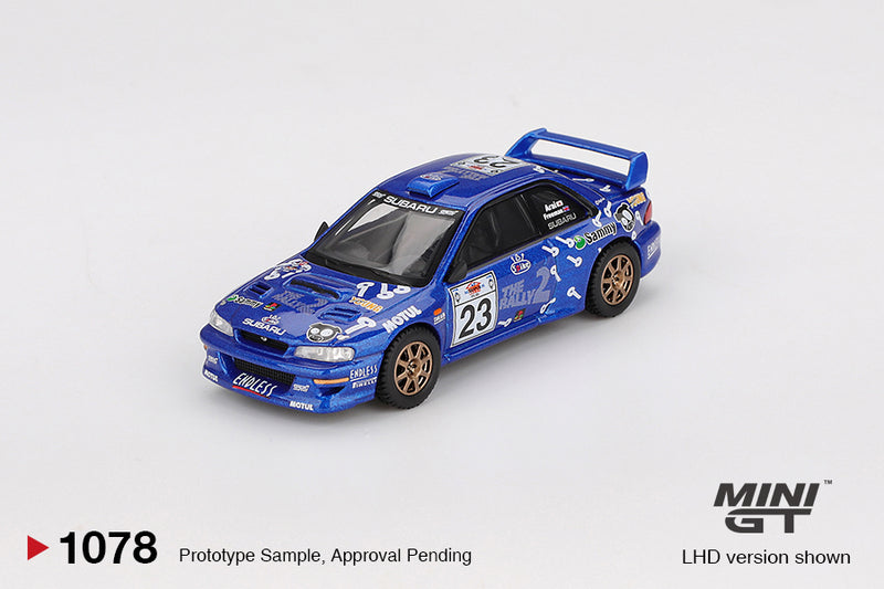 Chargez l&#39;image dans la visionneuse de la galerie, Subaru IMPREZA WRC99 RALLYE ACROPOLIS #23 2000 MINI GT 1:64
