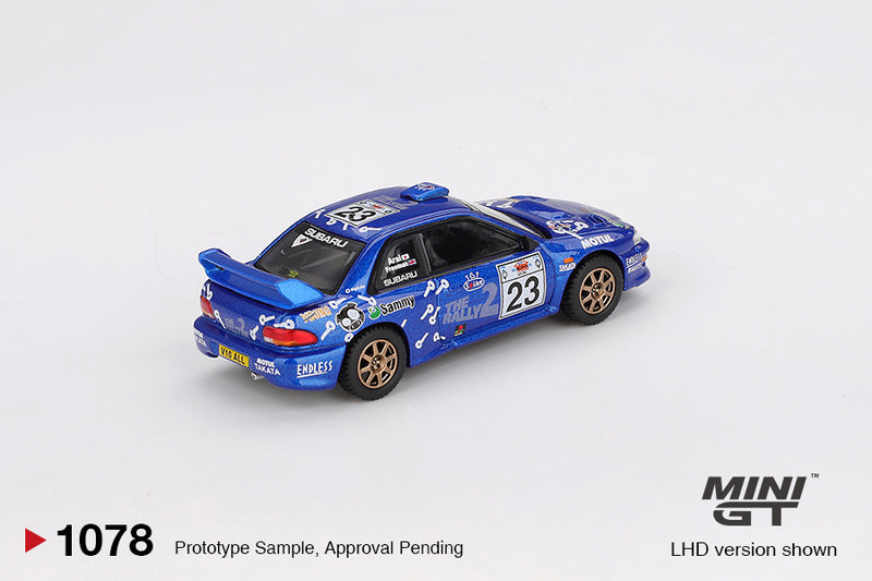 Chargez l&#39;image dans la visionneuse de la galerie, Subaru IMPREZA WRC99 RALLYE ACROPOLIS #23 2000 MINI GT 1:64
