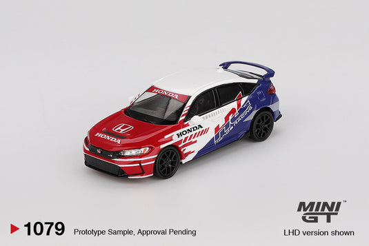 Honda CIVIC TYPE R VOITURE D'ESCORTE HRC 2024 MINI GT 1:64
