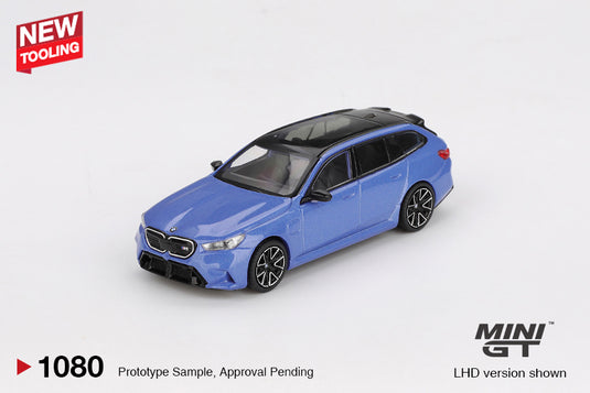 Bmw M5 (G99) TOURING BLEU MARINA BAY MÉTALLISÉ 2024 MINI GT 1:64